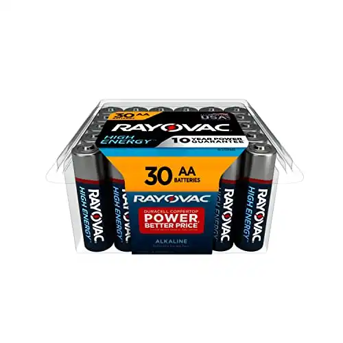 Rayovac AA Batteries, Double A Battery Alkaline, 30 Count