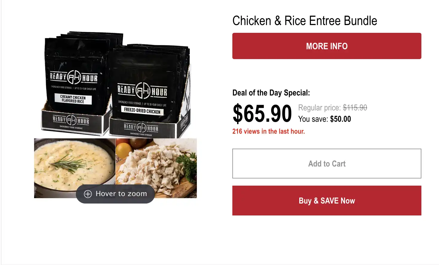 Chicken & Rice Entree Bundle - My Patriot Supply $65.90