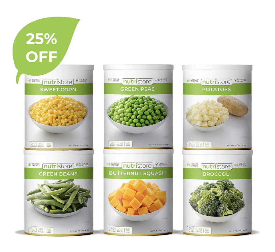 Premium Veggie Variety Bundle Nutristore Foods