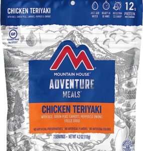 Mountain House Chicken Teriyaki with Rice | Freeze Dried Backpacking & Camping Food | 2 Servings | Gluten-Free