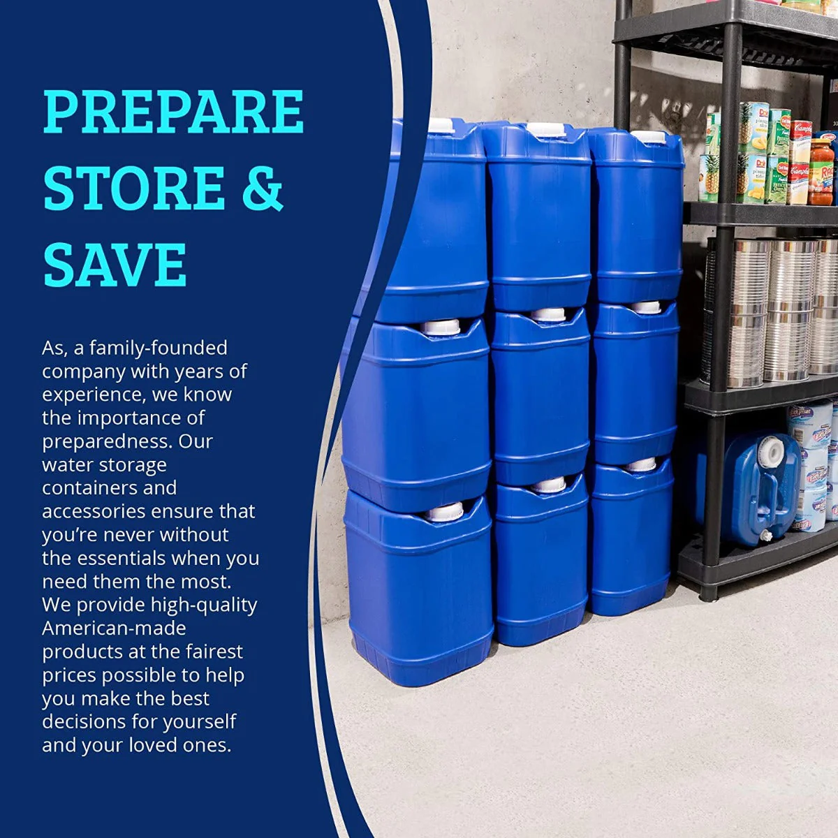 $177.99 30-Gallon Stackable Water Container Essentials Kit