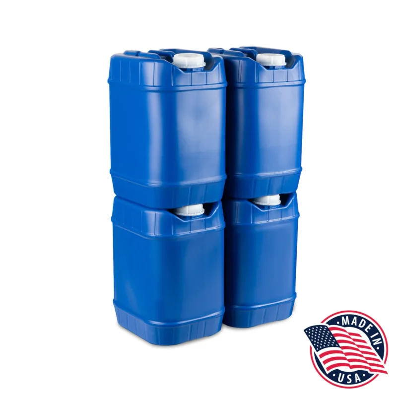 20-Gallon Stackable Water Container Kit - 4 Qty | Emergency Water Storage – Ready Store