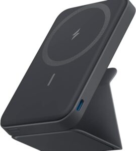 Anker Magnetic Battery, 5,000mAh Foldable Magnetic Wireless Portable Charger with Stand and USB-C