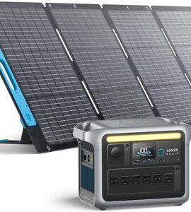 Anker SOLIX C1000 Portable Power Station with 200W Solar Panel