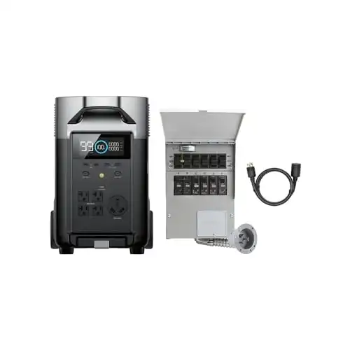 $2699 ECOFLOW 120V Home Backup Kit: DELTA Pro 3600Wh Power Station with Transfer Switch Kit