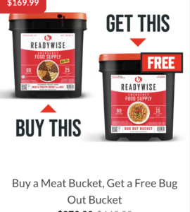 Buy a Meat Bucket, Get a Free Bug Out Bucket