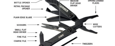 Gerber Gear Dime 12-in-1 Mini Multi-tool - Needle Nose Pliers, Pocket Knife, Keychain, Bottle Opener