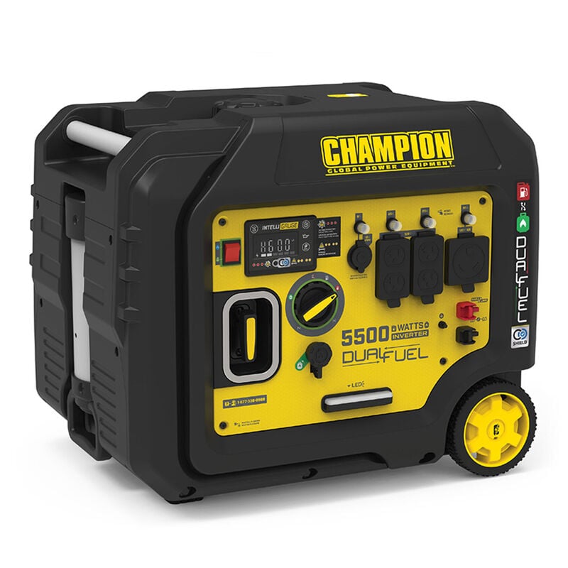 Champion 5500-Watt Dual Fuel Inverter Generator with CO Shield | Camping World