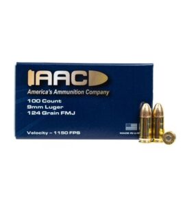 AAC 9mm Ammo 124 Grain FMJ 1000rd Bundle