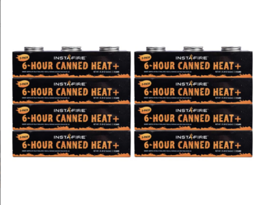 Canned Heat+ & Cooking Fuel (24 total cans) by InstaFire