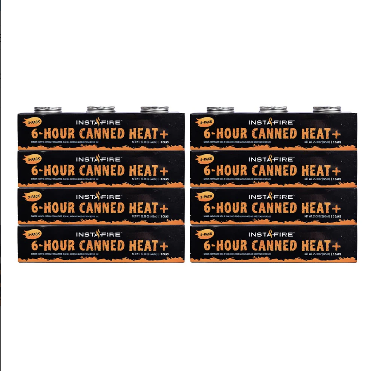 Canned Heat 3-Pack | Canned Cooking Fuel | 24 cans | InstaFire - My Patriot Supply