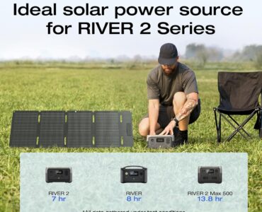 ECOFLOW Portable Power Station RIVER 2 with 45W Solar Panel