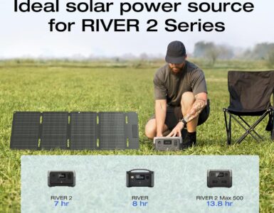 ECOFLOW Portable Power Station RIVER 2 with 45W Solar Panel