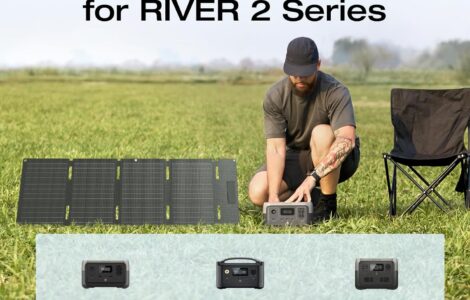 ECOFLOW Portable Power Station RIVER 2 with 45W Solar Panel