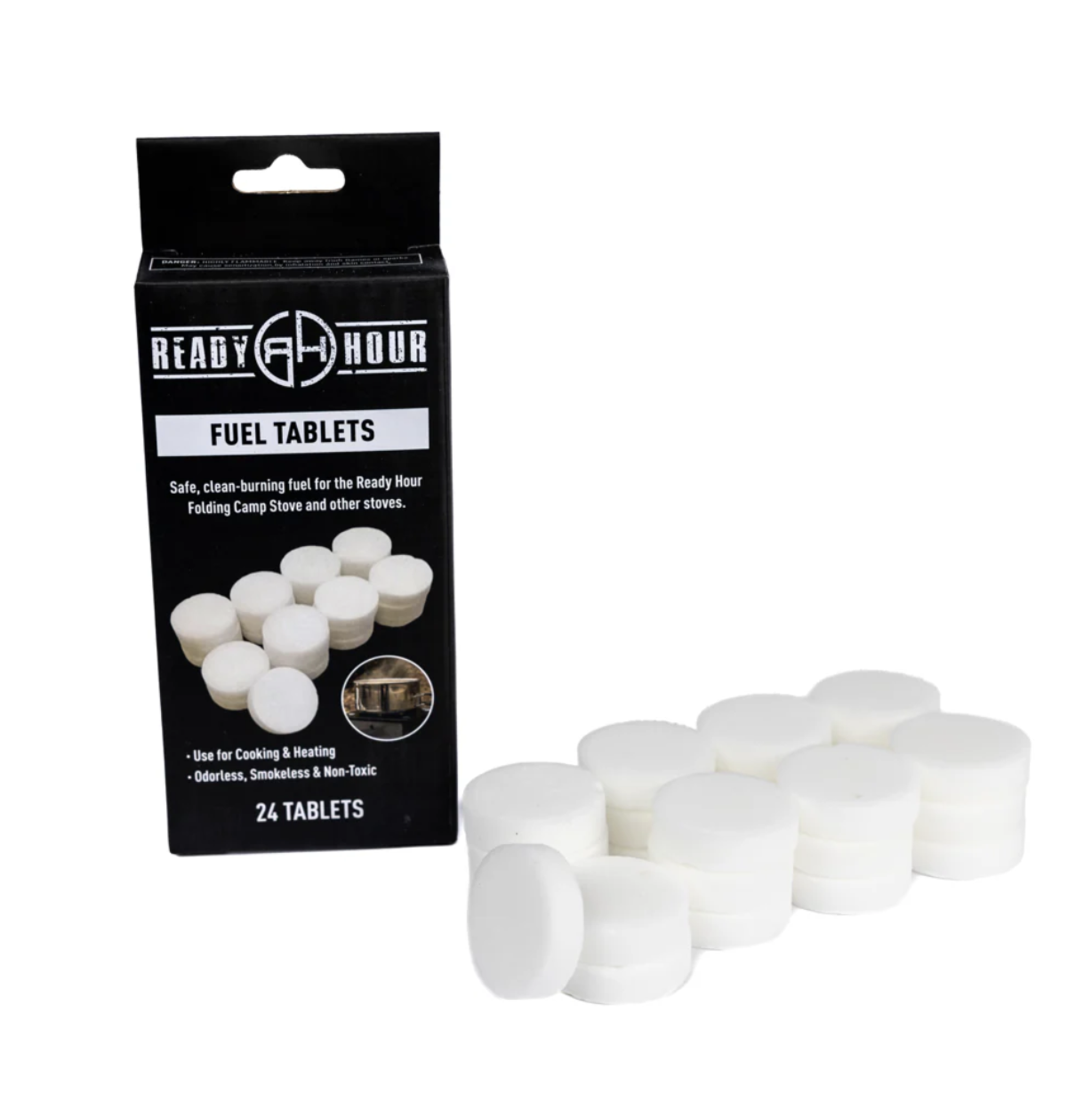 24 Smokeless Solid Fuel Tablets (Hexamine) by Ready Hour - My Patriot Supply