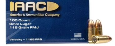 AAC 9mm Ammo 115 Grain FMJ 100rd Box