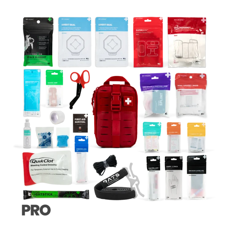 MyFAK™ Mini First Aid Kit comes equipped with high-performance life-saving supplies in our most compact MyFAK™ yet. When compact is key, the MyFAK™ Mini offers full First Aid coverage in an easily storable and portable sized kit.